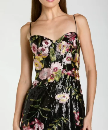 Modern Glam Black Gown