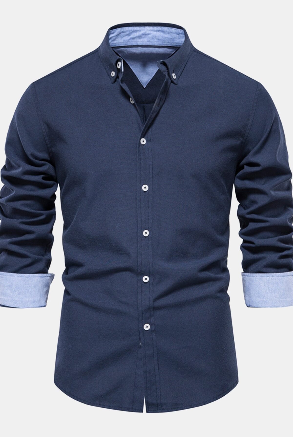 Long Sleeve Button Up Oxford Shirt