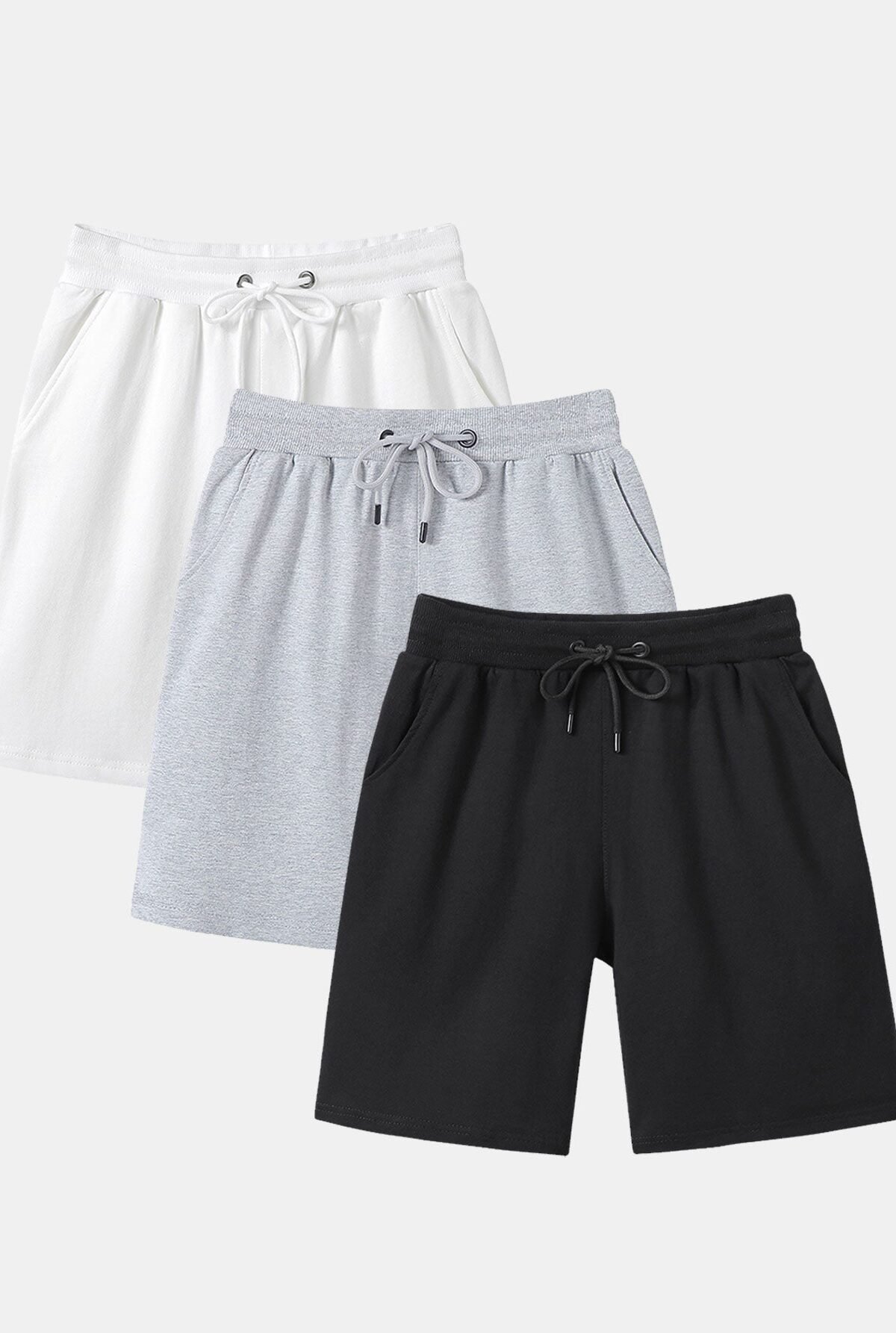 3 Pieces Mid Length Shorts