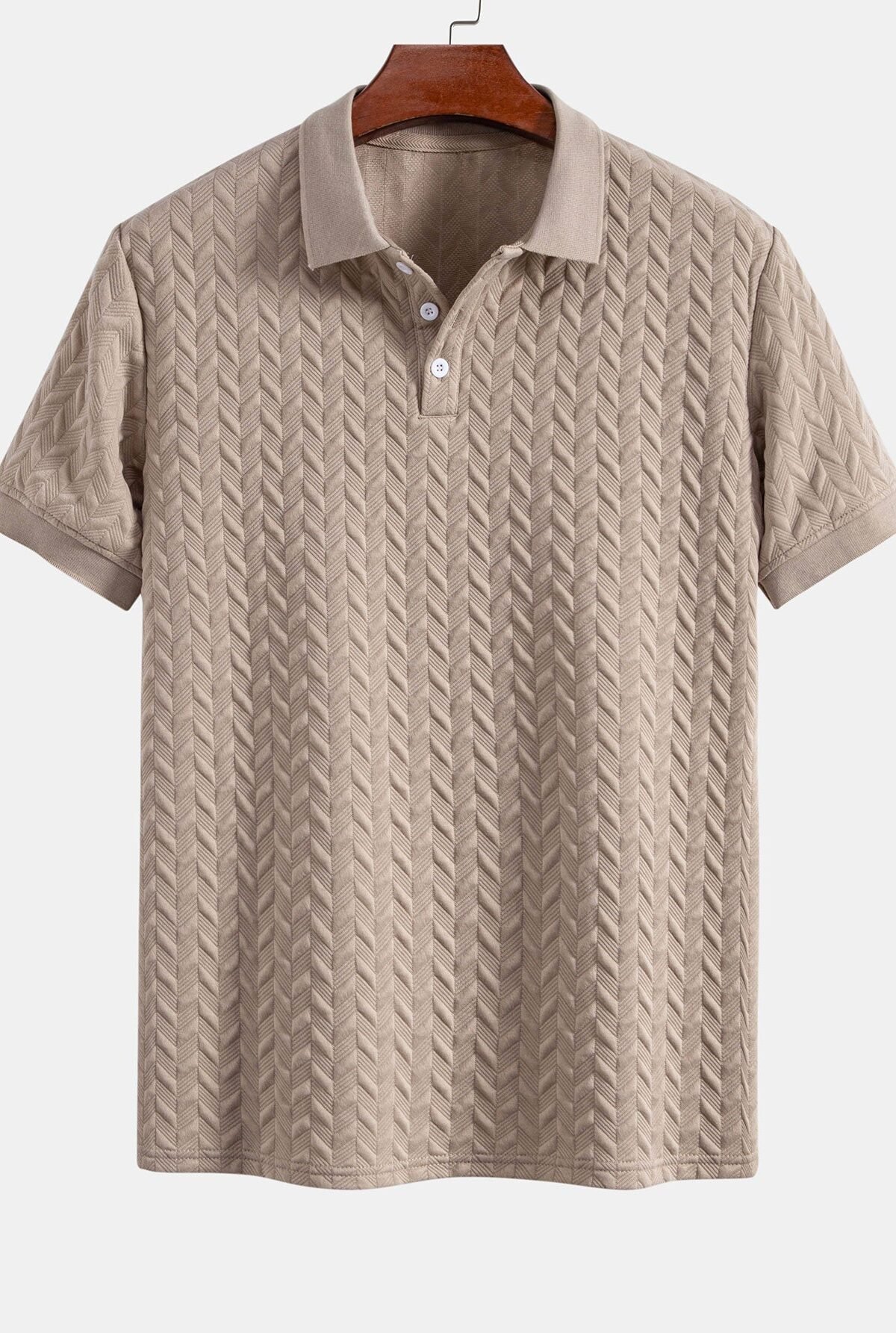 Geometric Jacquard Polo