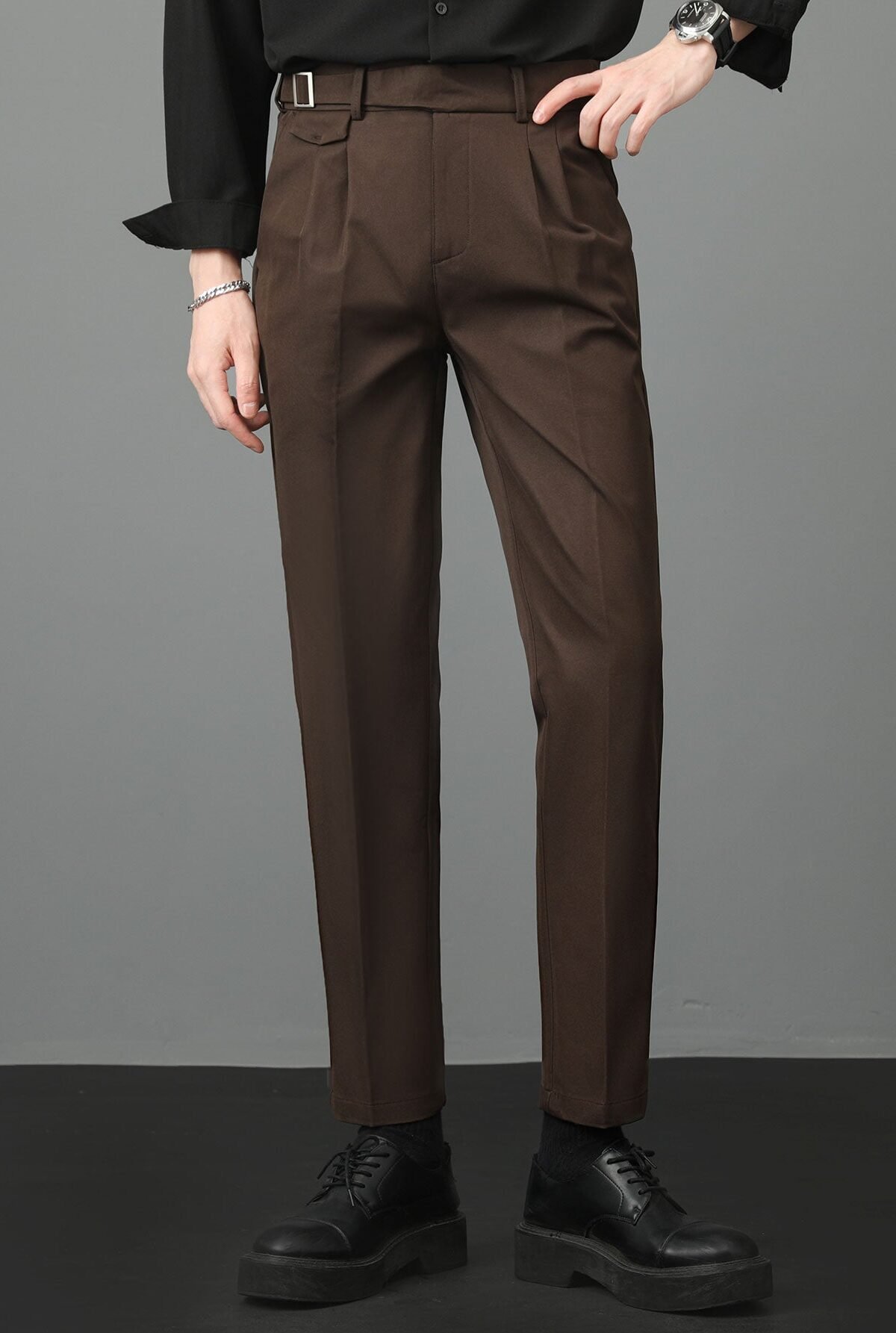 Slim Fit Tapered Trousers