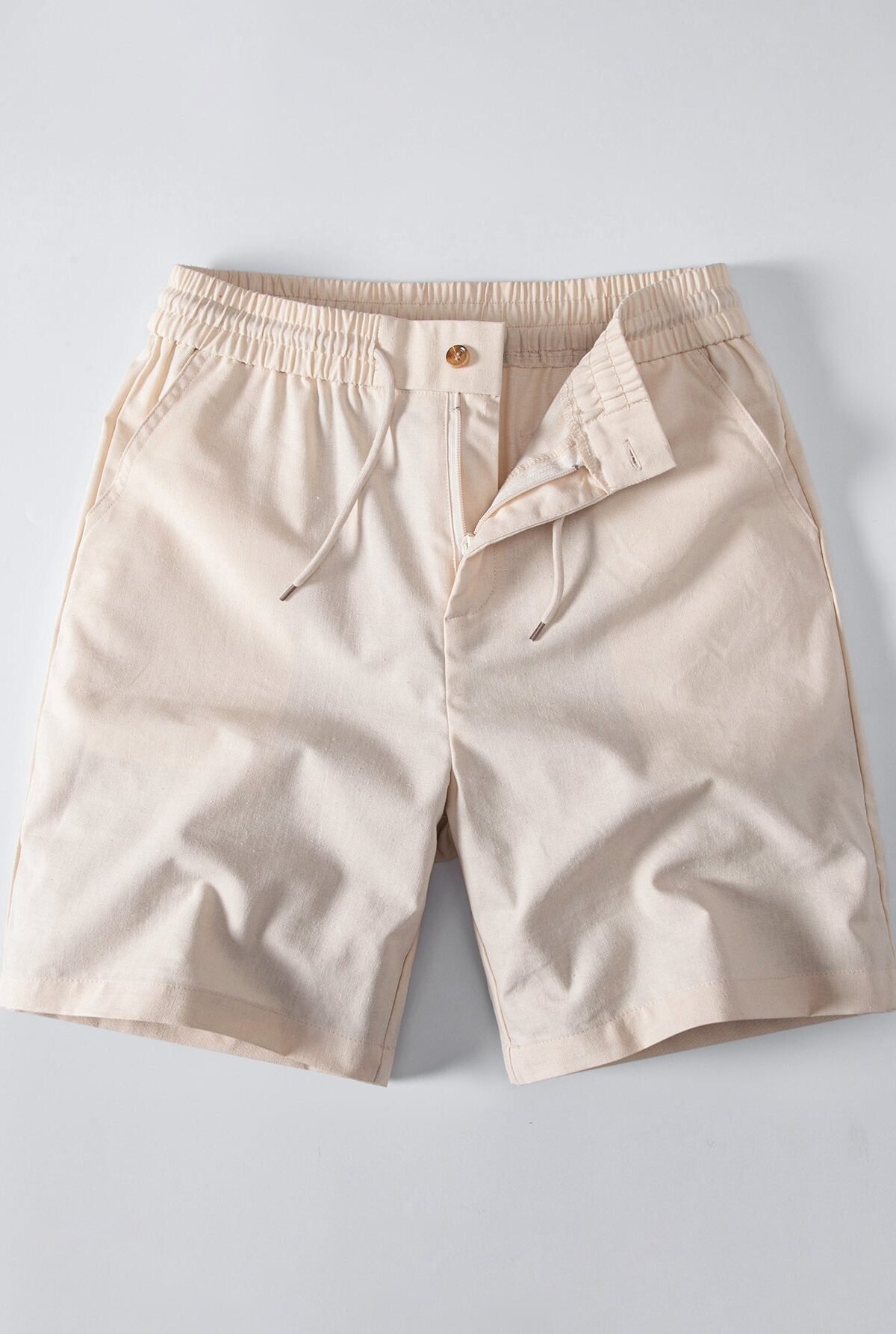 Linen Drawstring Shorts