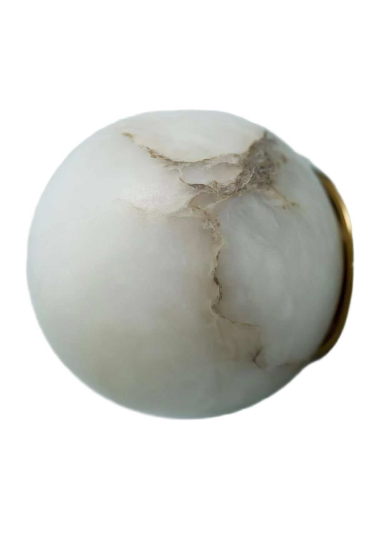 Alabaster Elegance Japandi Mini Orb Wall Lamp