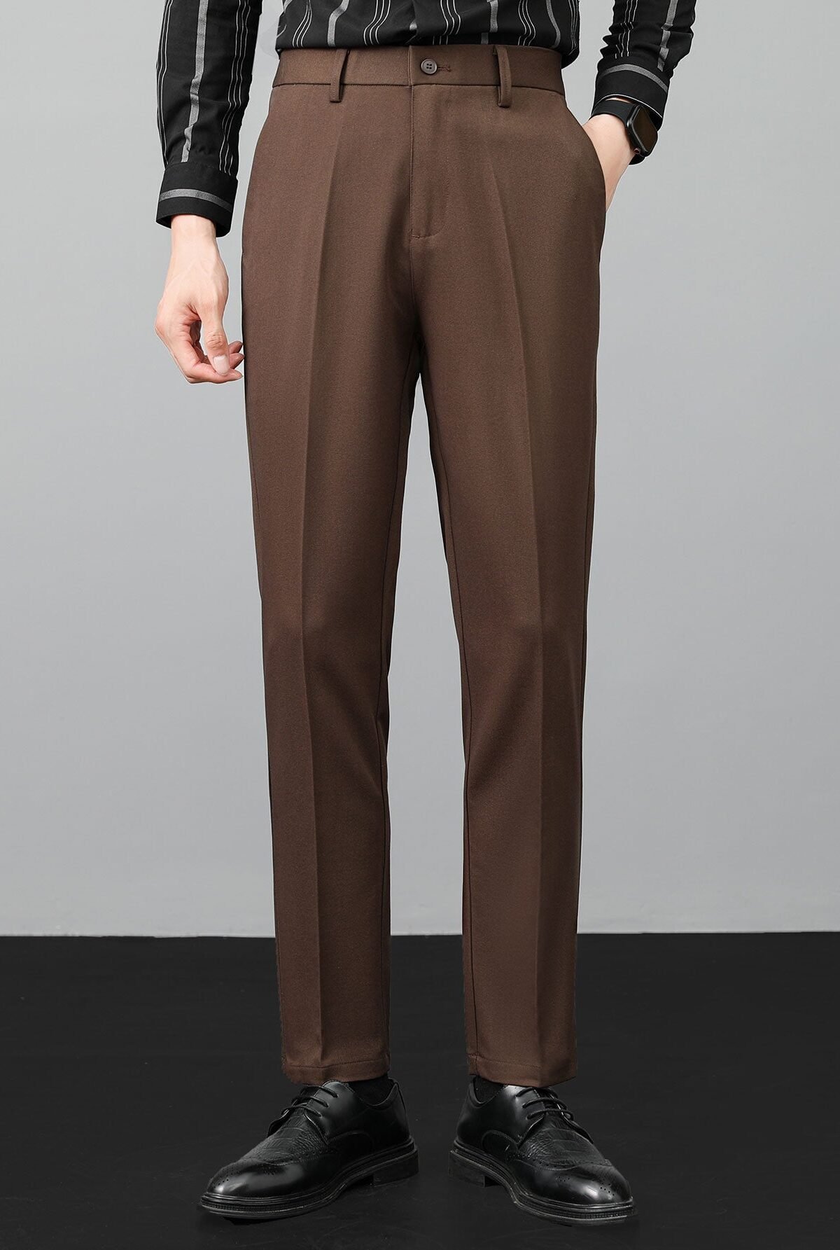 Slim Fit Tapered Trousers