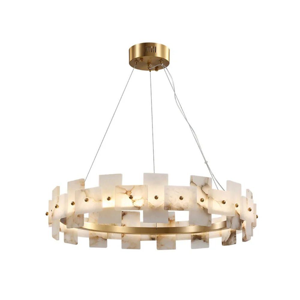 Elba Horizon Alabaster Luxury Chandelier