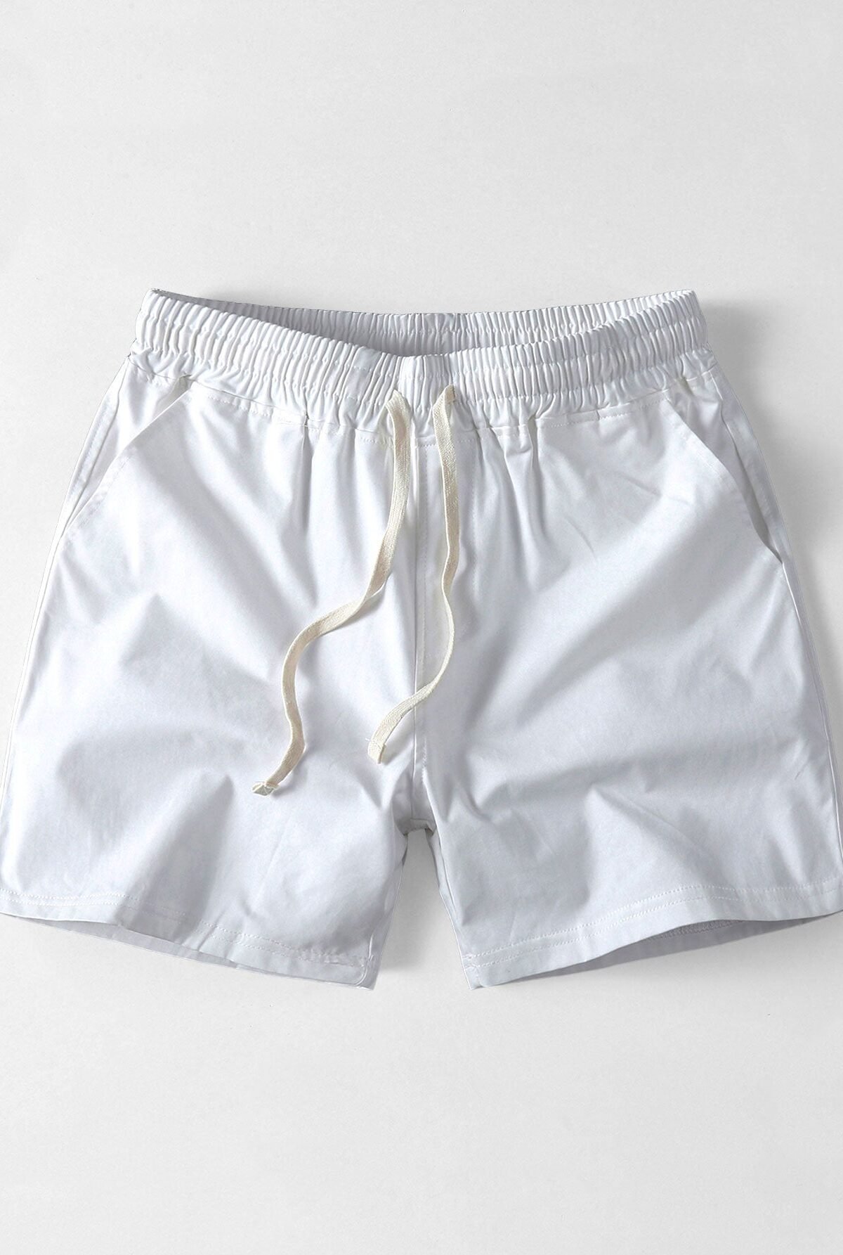 Cotton Drawstring Chino 5" Shorts