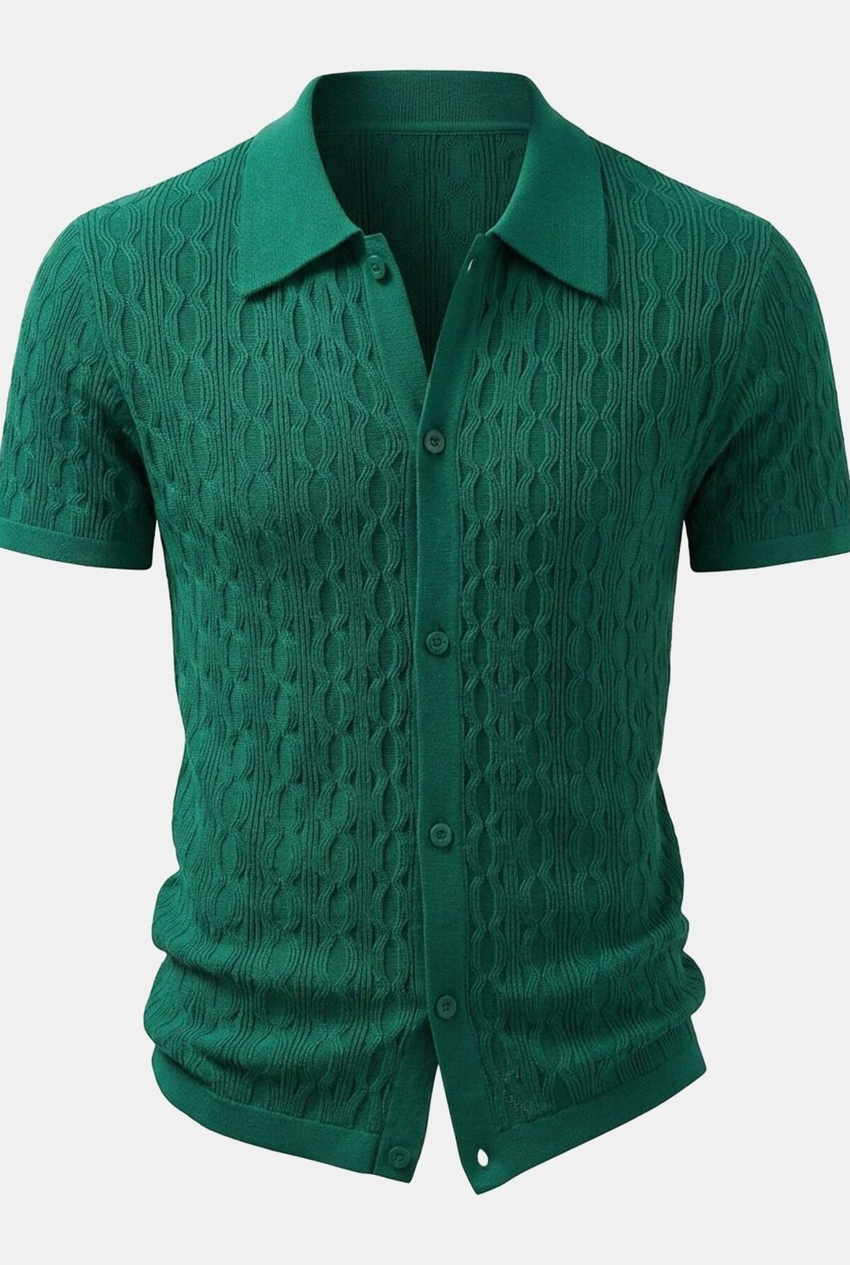 Twisted Jacquard Knit Shirt