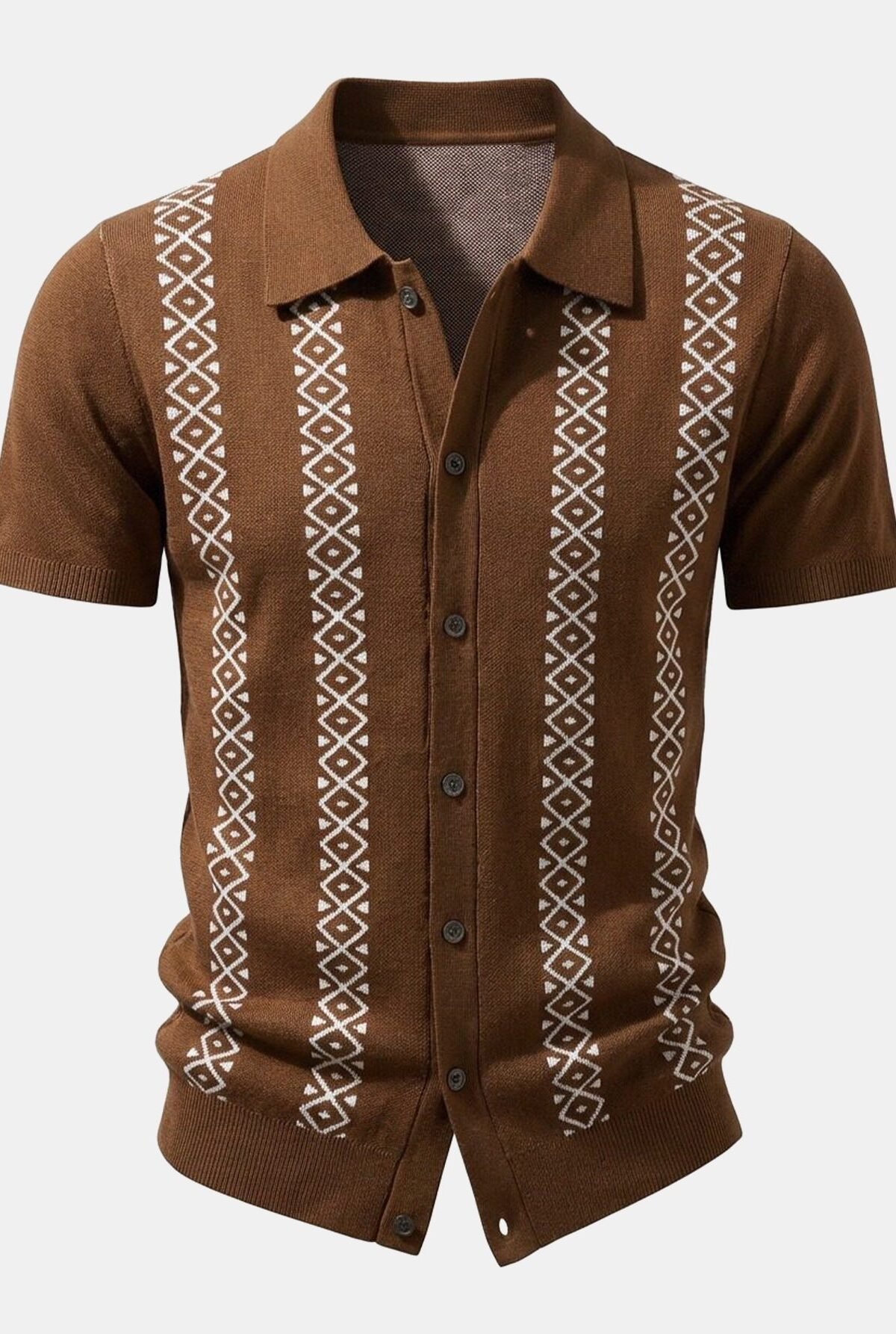 Geometric Knit Shirt