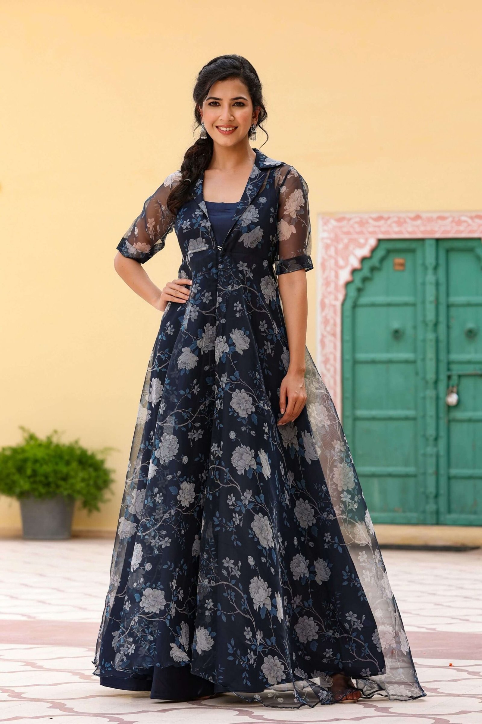 Berry Blue Evening Dress