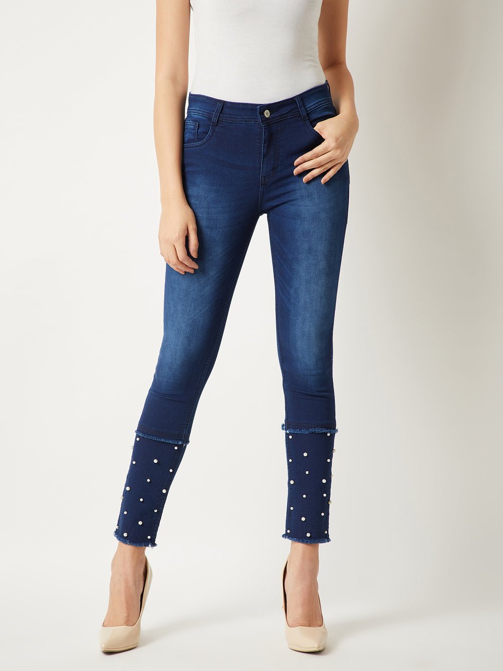Confused Numbers Pearl Jeans