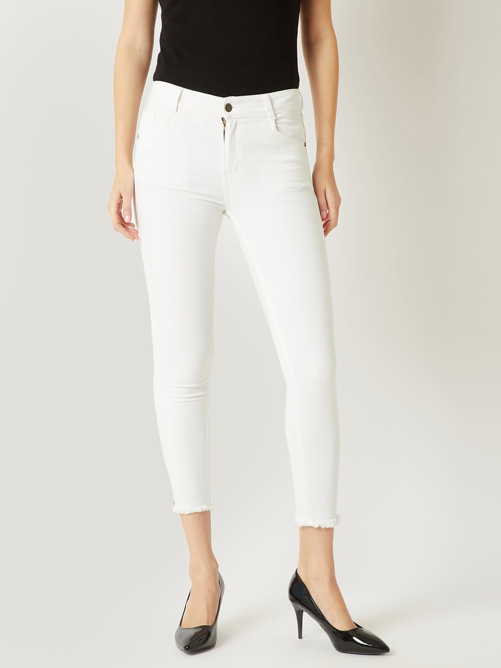 Believe You Can Zipper Jeans