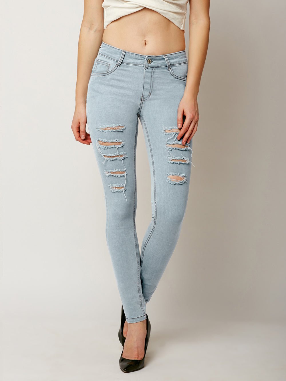 Like A Child Ripped Slim Jeans