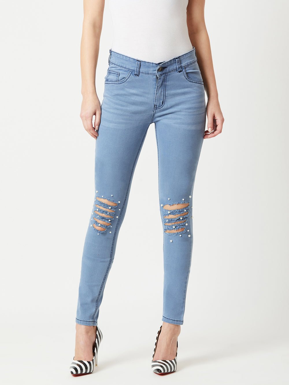 Tear You Apart Pearl Ripped Jeans