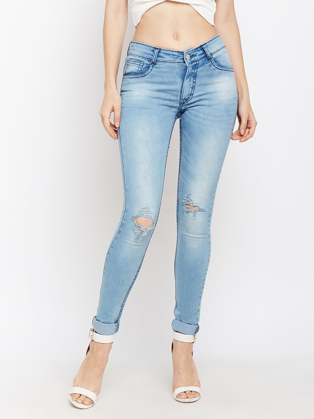 Editors Pick Ripped Skinny Jeans