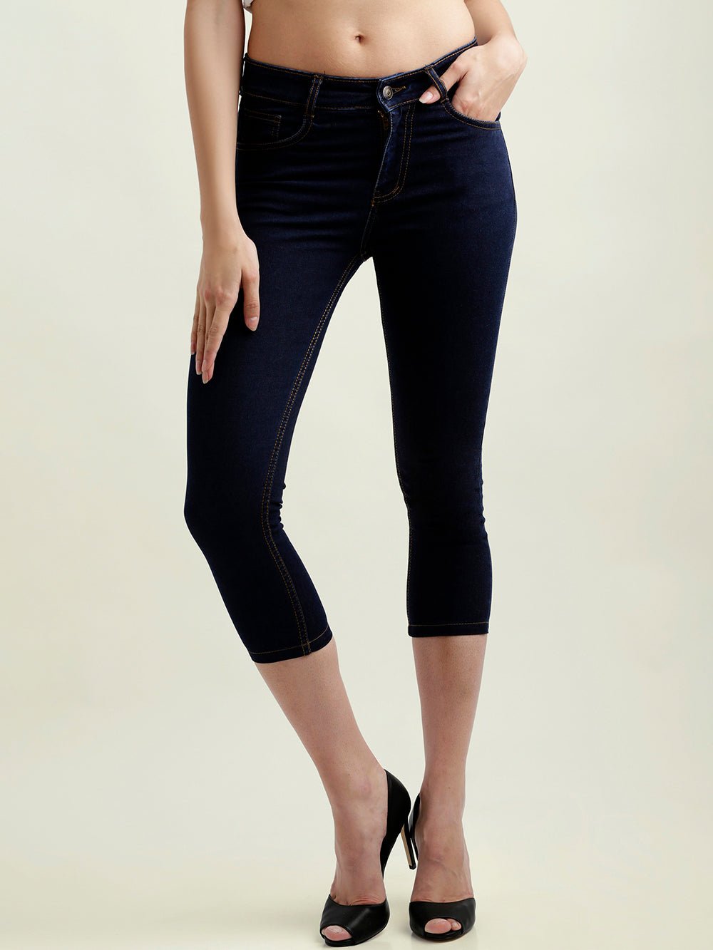 Just Hold On Cropped Jeans