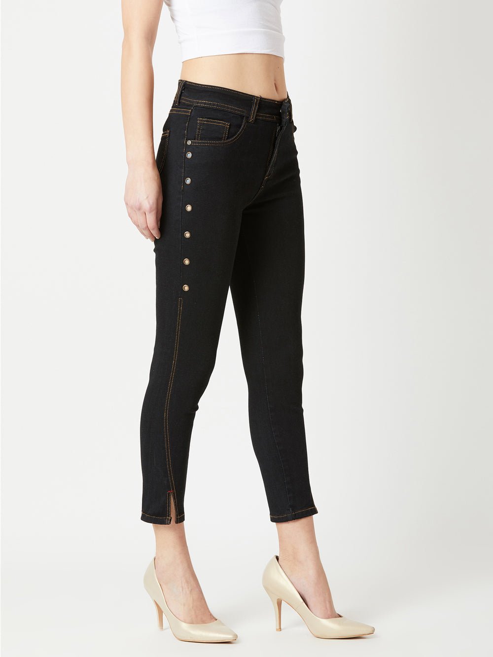 Done And Dusted High Waist Denim Pant