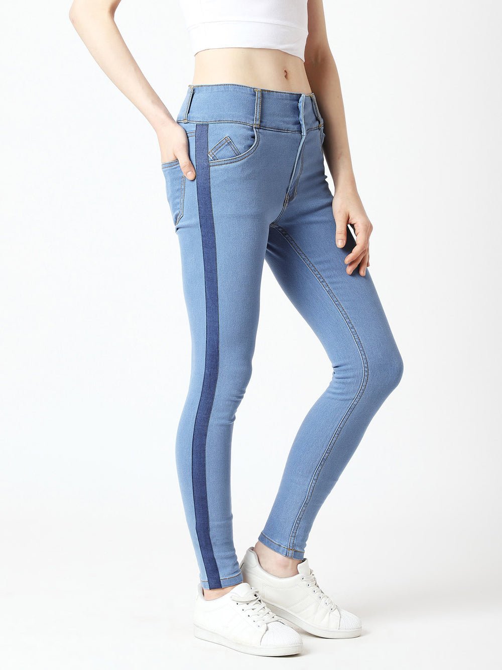 Charming Girl High Waist Denim Pant