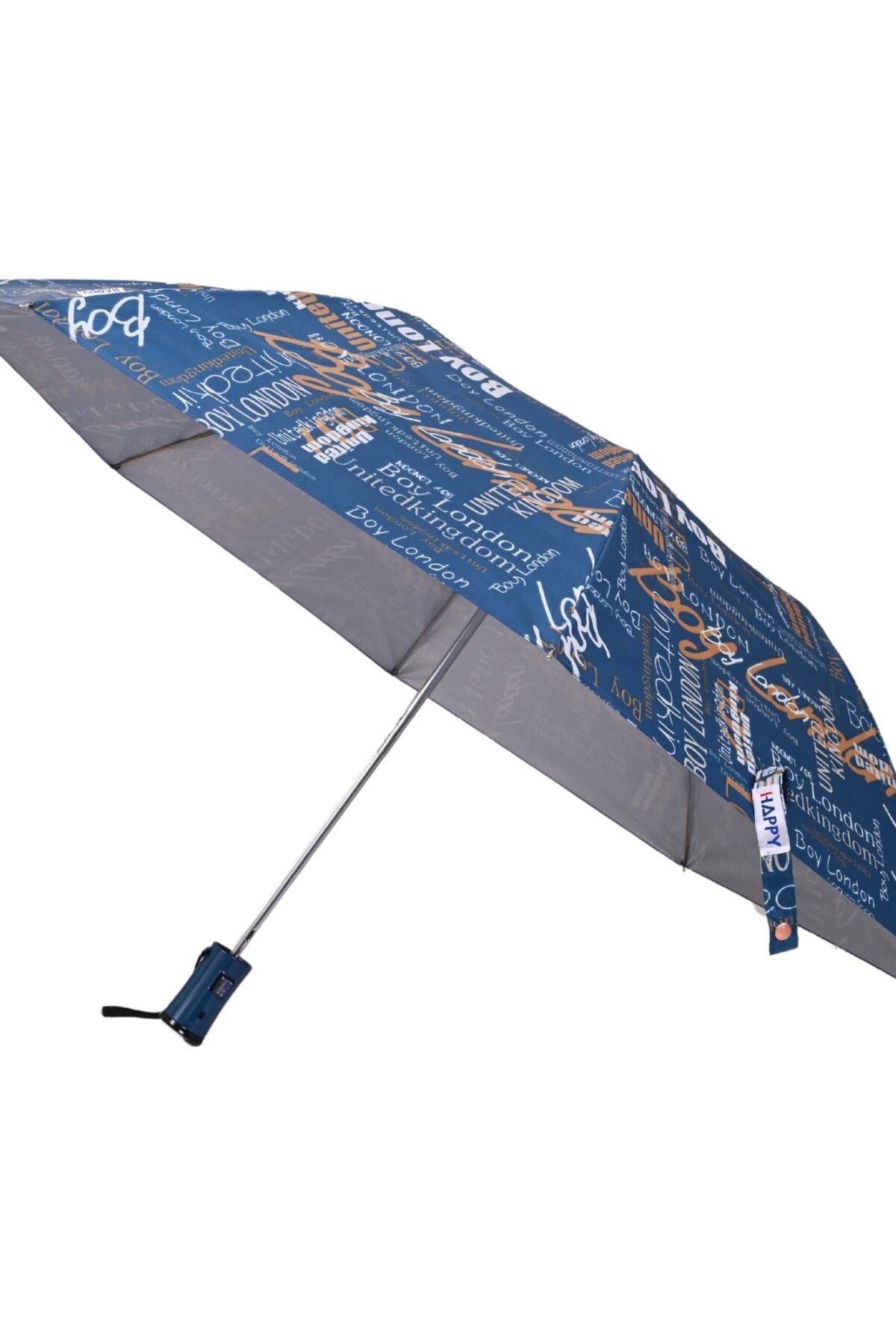 25X8 Rich Stylo Print Silver London Boy Dlx Umbrella