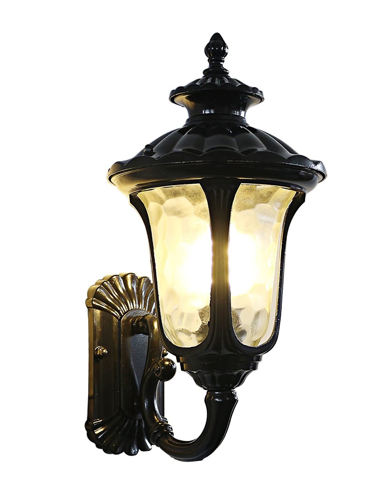 Velar Retro Frosted Glass Outdoor Wall Light