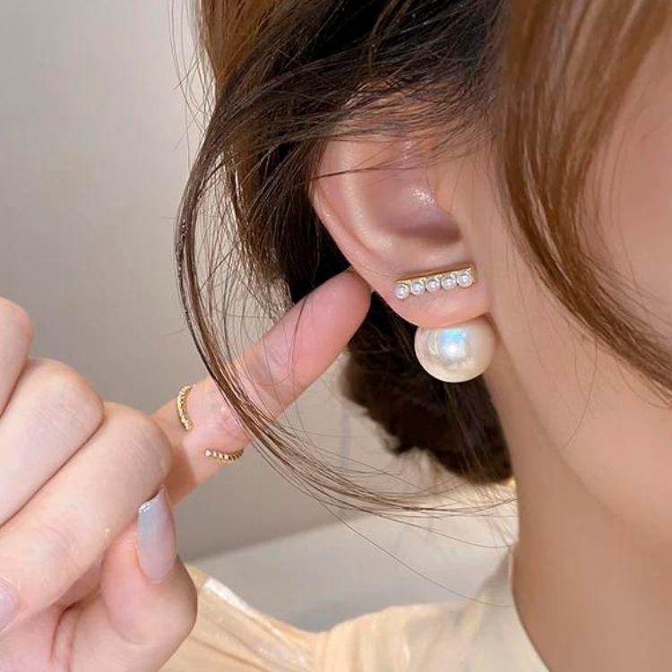 DazRich Styloe Loop Pearl Earrings