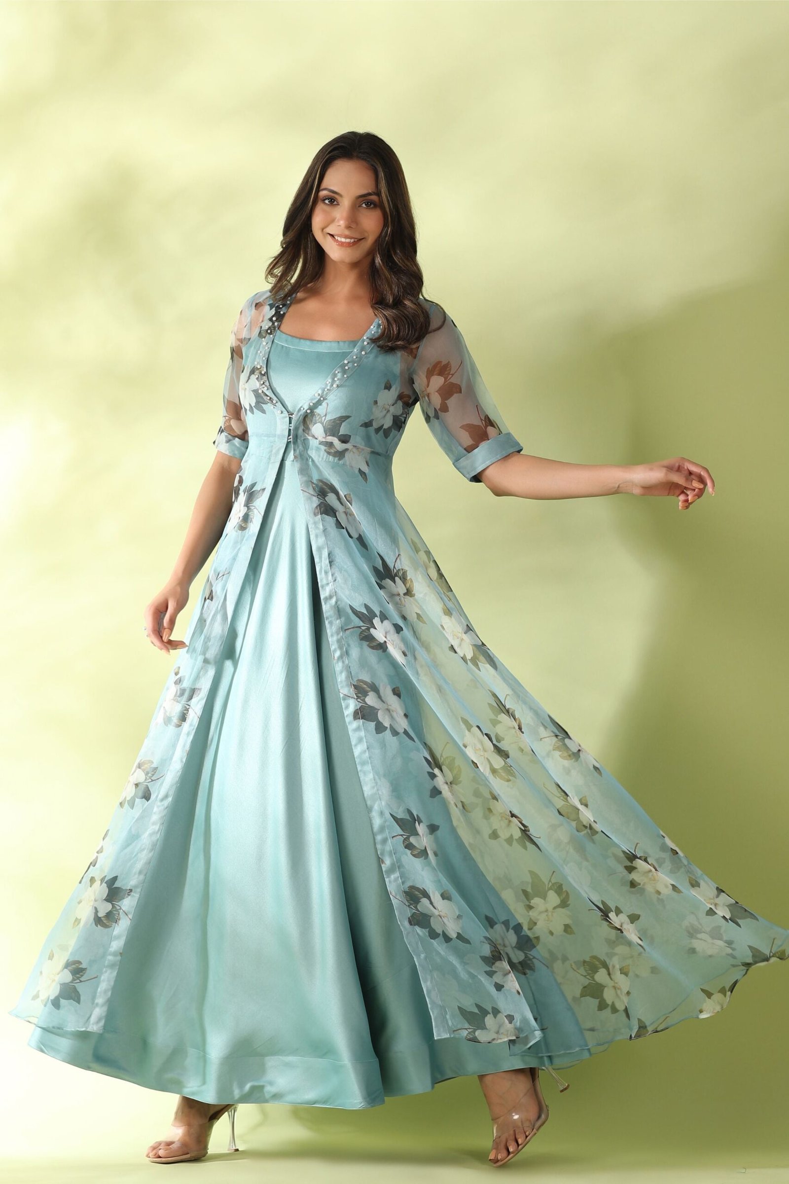 Pistachio Evening Dress