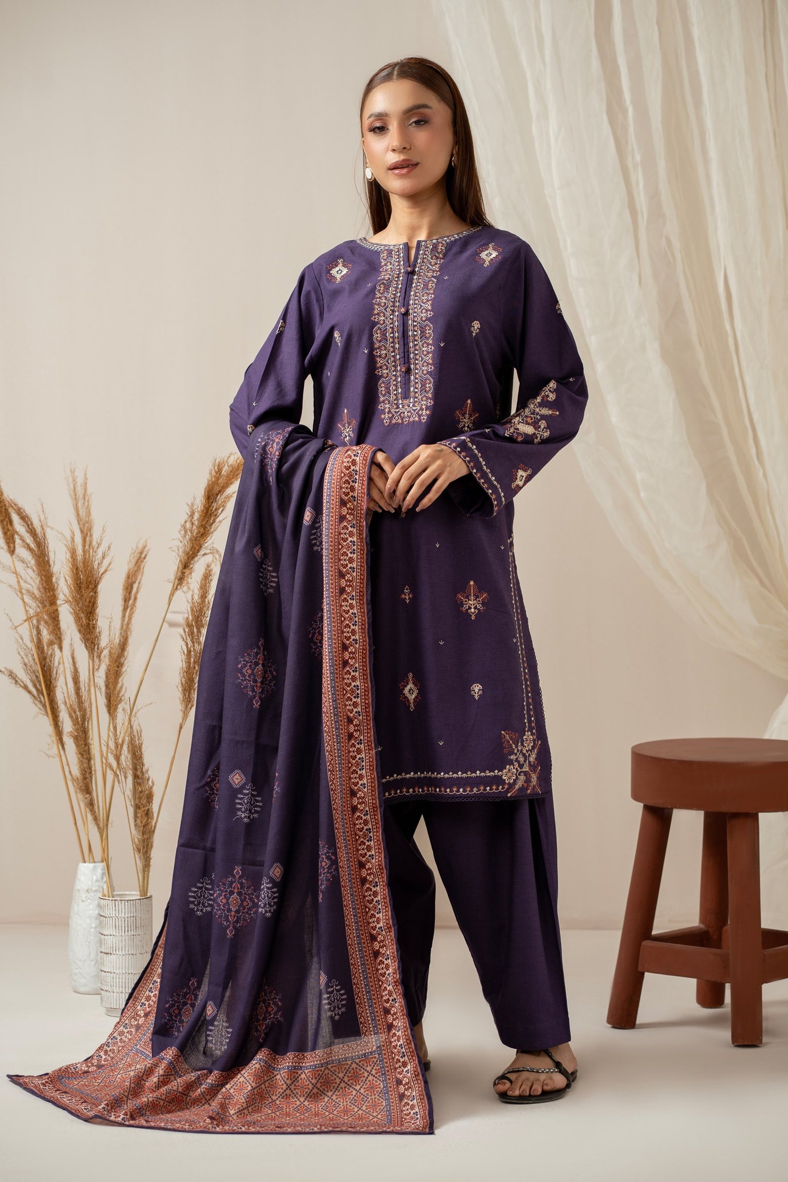 Stitched Embroidered Suit
