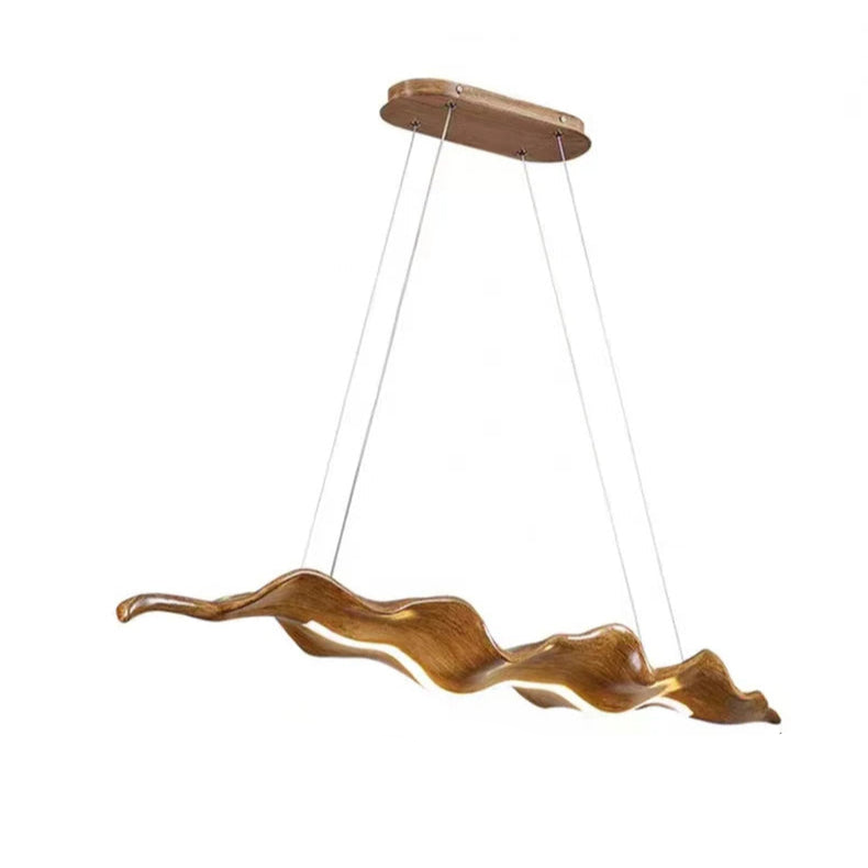 Vintage Resin Leaf Resin Pendant Light