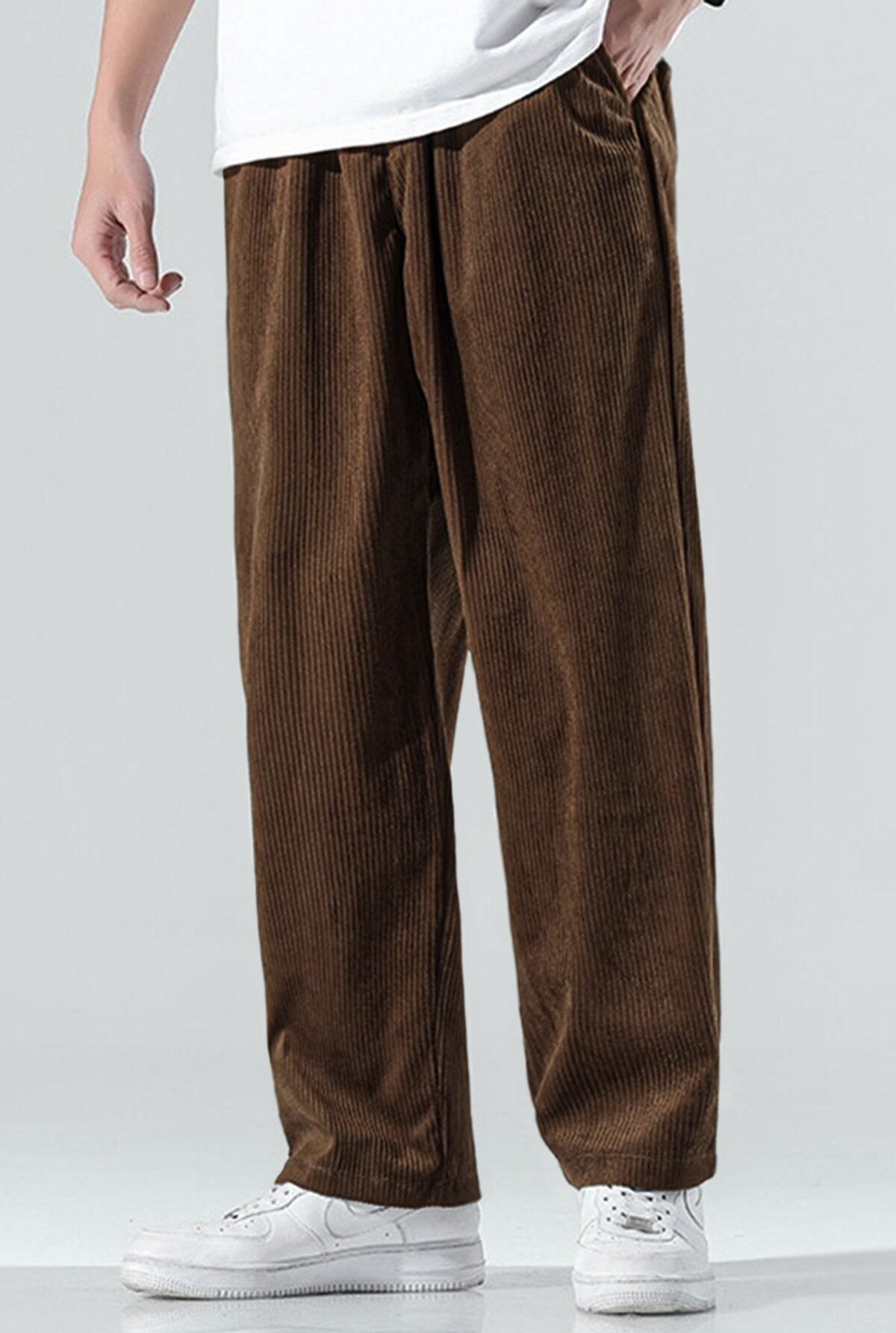 Straight Leg Corduroy Pants